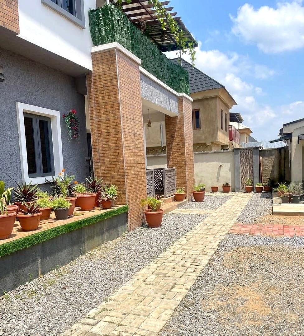 Completed Lokogoma residential project photographed on site